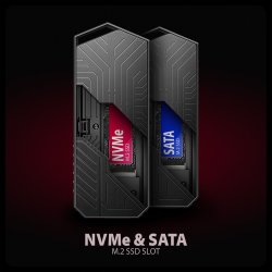 EEM2-GAM USB-C indpakning Gen2 M.2 NVMe/SATA SS