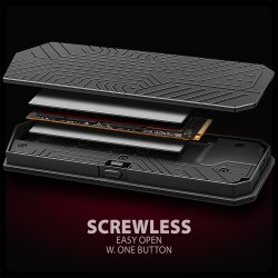 EEM2-GAM USB-C indpakning Gen2 M.2 NVMe/SATA SS