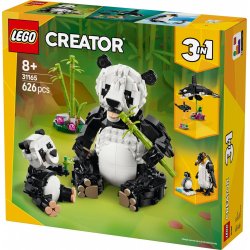 Bricks Creator 31165 Vilde Dyr: Pandafamilie