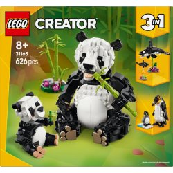 Bricks Creator 31165 Vilde Dyr: Pandafamilie