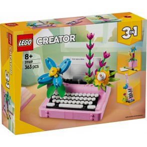 Blocks Creator 31169 Skrivemaskine med Blomster