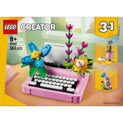 Blocks Creator 31169 Skrivemaskine med Blomster