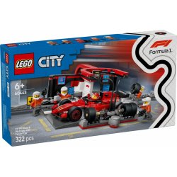 City 60443 F1 Pit Stop & Pit Crew med Ferrari Bil