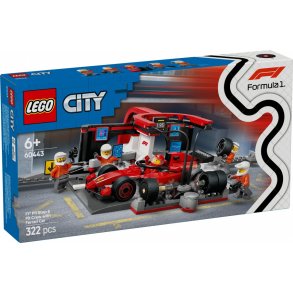 City 60443 F1 Pit Stop & Pit Crew med Ferrari Bil