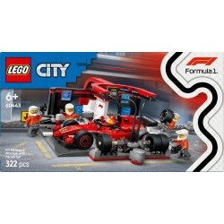 City 60443 F1 Pit Stop & Pit Crew med Ferrari Bil