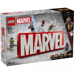 Blocks Super Heroes 76313 MARVEL Logo & Minifigurer