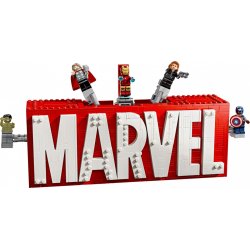 Blocks Super Heroes 76313 MARVEL Logo & Minifigurer