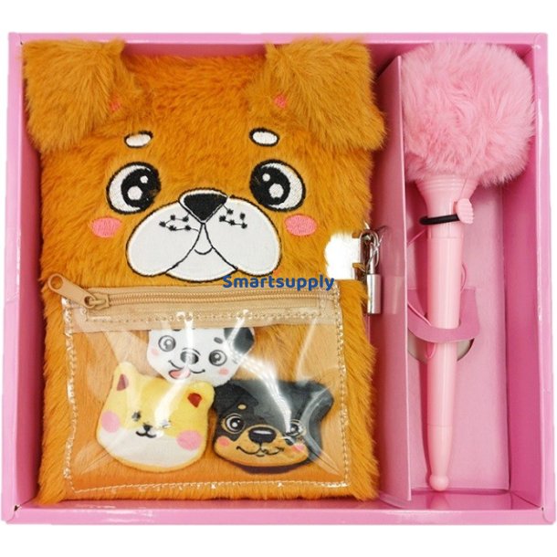 Dagbog Hvalp med pen