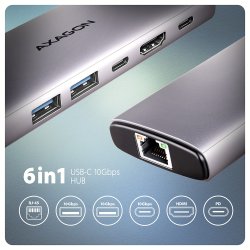 HMC-6L2L 2xUSB-A HDMI4K 1x USB-C PD100W USBC LA
