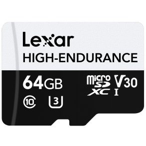 microSD High Endurance kort 64GB C10 A1 U1 V30 100/35MB/s
