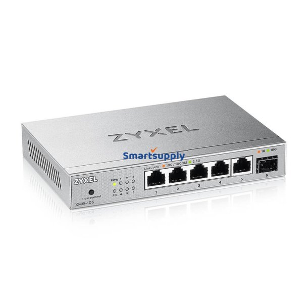 5-Port 2.5G Unmanaged Switch med 10G Uplink XMG-105-ZZ0101F