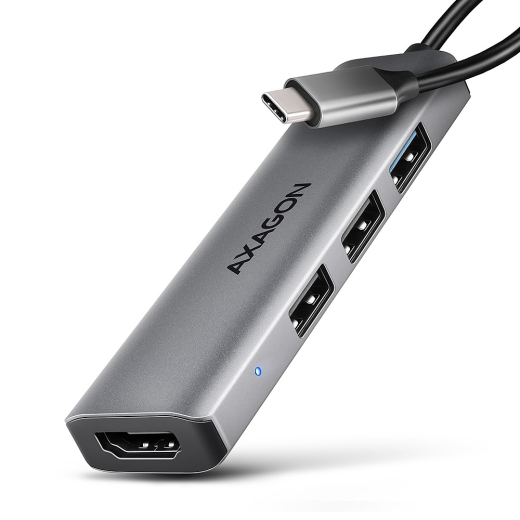 HMC-H3A USB hub 4i1 5Gbps HDMI 3xUSB-A USB-