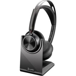 Voyager Focus 2 USB-C-C Headset + USB-C/A Adapter + Opladningsstativ 9T9J5AA