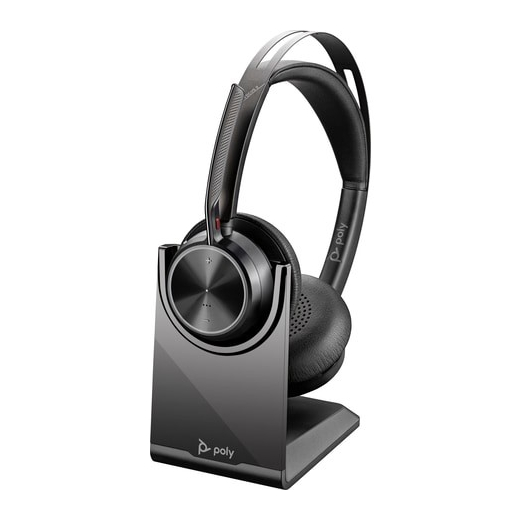 Voyager Focus 2 USB-C-C Headset + USB-C/A Adapter + Opladningsstativ 9T9J5AA