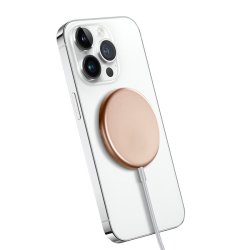 Aluminium induktiv oplader guld