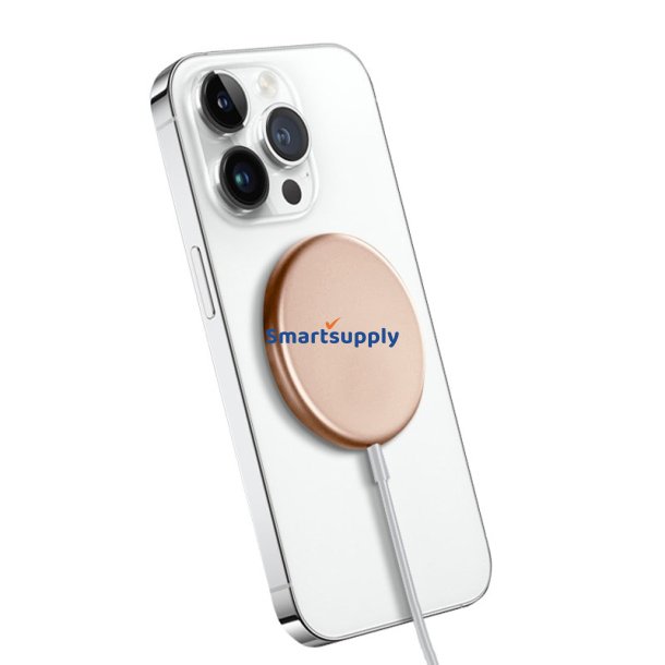 Aluminium induktiv oplader guld