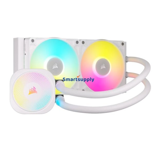 Chilling af processor iCUE LINK TITAN 240 RX RGB AIO 240mm hvid