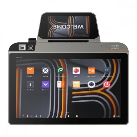 Terminal D3 Mini 10,1+4.0 inches 3+32GB, scanner, 80mm print