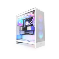 PC kabinet NZXT H7 FLOW RGB MIDI hvid