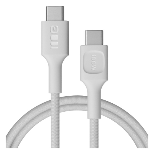 Kabel USB-C-USB-C PowerStream 100W flettet 1,2m hvid
