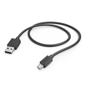 lade kabel USB-A micro USB 1m sort