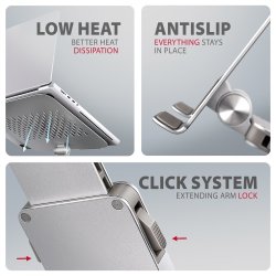 STND-LR ALU stativ til laptop 10-16 justerbart