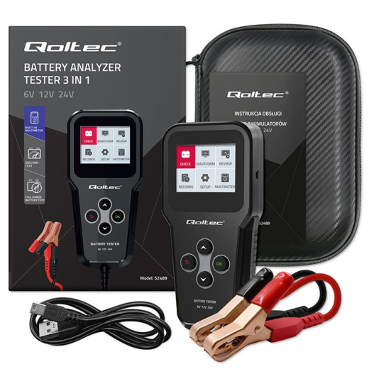Digital batterianalysator tester 3i1 med LCD 6V