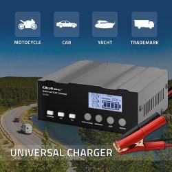 Mikroprocessor oplader 12V 12.6V 24V LCD