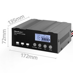 Mikroprocessor oplader 12V 12.6V 24V LCD