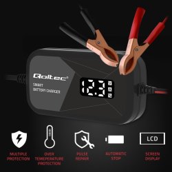 Mikroprocessor oplader 12V 2A med celle regenerering