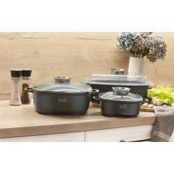 Lav gryde med l�g 28 cm Tivano