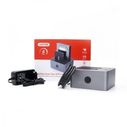 Dual Bay HDD/SSD Docking Station med Kloning 5Gbp
