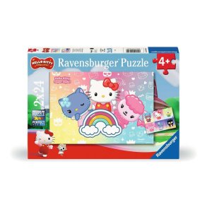Puzzle 2x24 stykker Hello Kitty