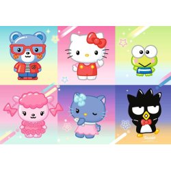 Puzzle 2x24 stykker Hello Kitty