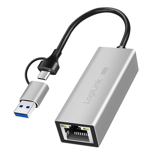 USB-A/-C til 2,5G Ethernet adapter, gr�