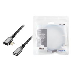 USB3.2 Gen1 kabel til USB-C/F, PD, 2m