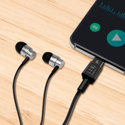 USB-C DAC audioadapter med EQ, USB-C til 3.5mm