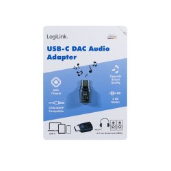 USB-C DAC audioadapter med EQ, USB-C til 3.5mm