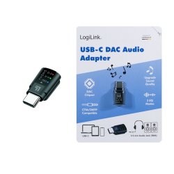 USB-C DAC audioadapter med EQ, USB-C til 3.5mm