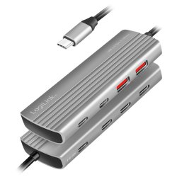Ultra lim USB3.2 hub 2x USB-A, 5xUSB-C, PD, 100