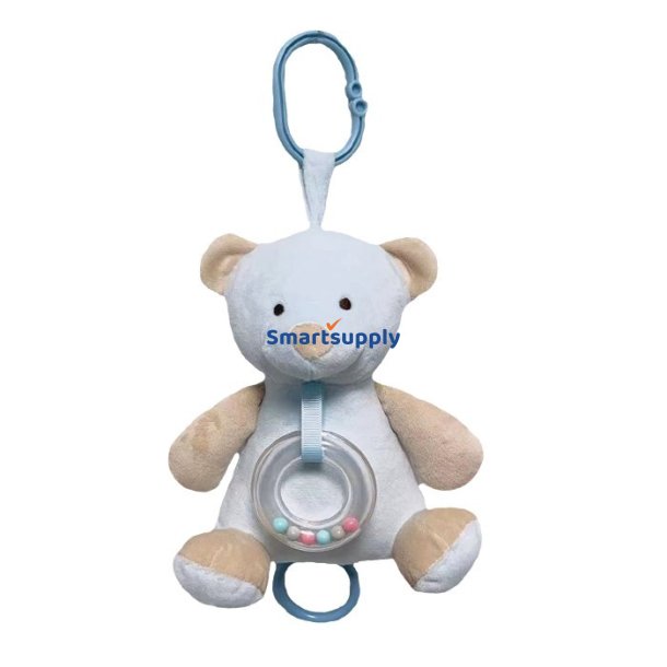 Musikboks Bl� Teddybj�rn 18 cm