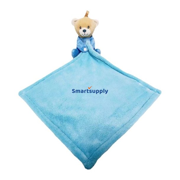 Teddy Bear h�ndkl�de bl� 35x35 cm