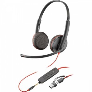 Headset Blackwire 3225 USB-C + USB-C/A (Bulk) 8X229A6