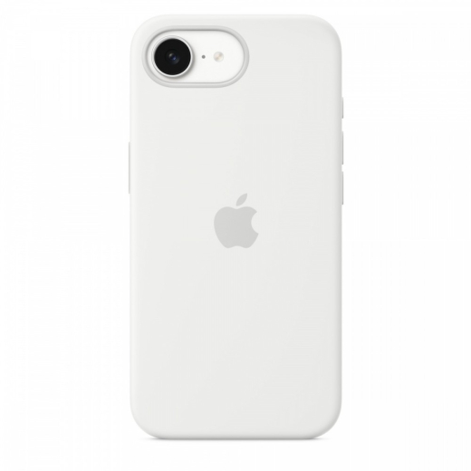 Silikoneetui til iPhone 16e - Hvid