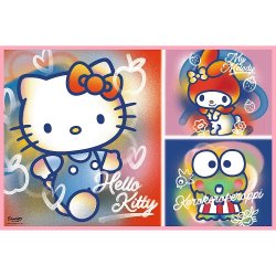 Puzzle 2x200 stykker Hello Kitty og venner