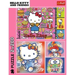 Puzzle 2x200 stykker Hello Kitty og venner