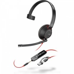 Headset Blackwire 5210 USB-C + 3.5mmP +USB-C/A 8X230AA