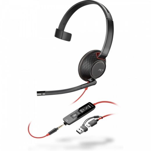 Headset Blackwire 5210 USB-C + 3.5mmP +USB-C/A 8X230AA