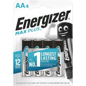 Alkaline batterier LR6/AA blister 4 stk. ENERGIZER MAX PLUS