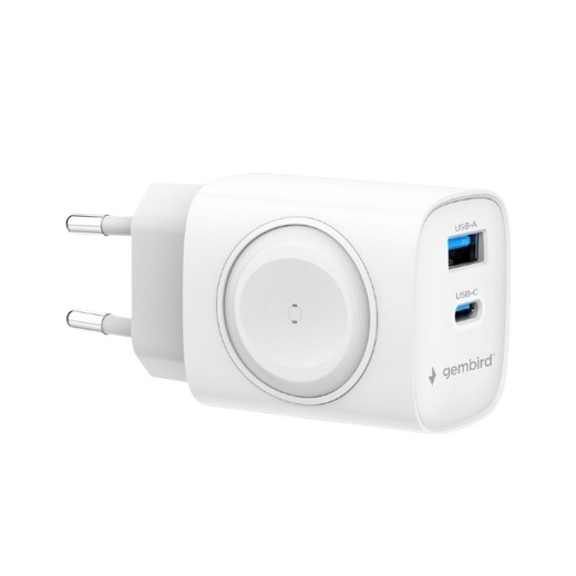 USB-A USB-C oplader 20W PowerDelivery Quick Charge 3.0, hvid
